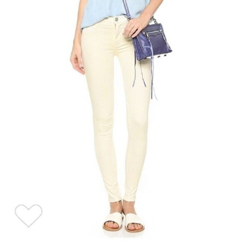 Hudson Nico Skinny Jeans Mid Rise Super Skinny Mellow Yellow Stretch SZ 30 NWT